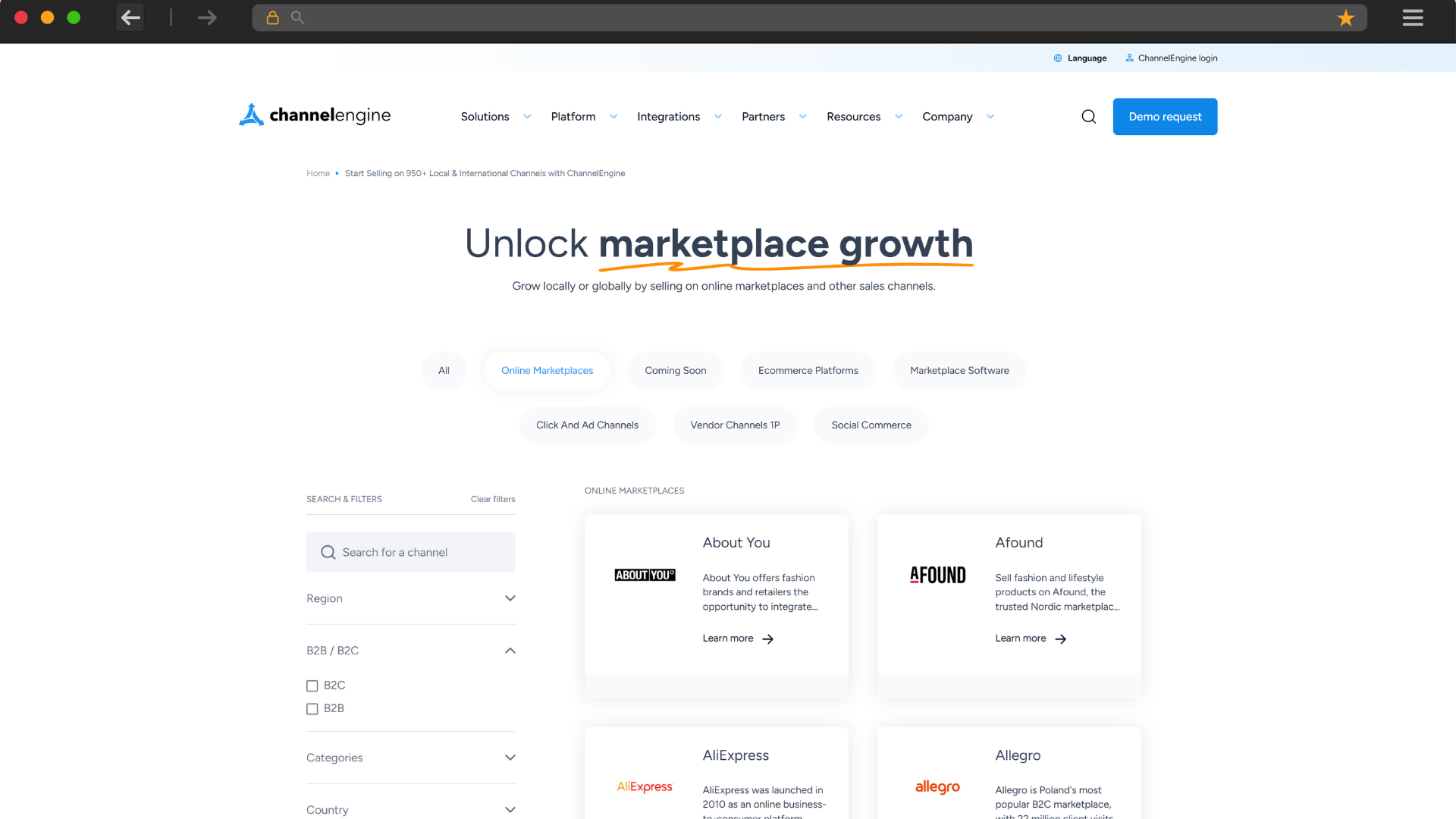 Unlock marketplace growth with ChannelEngine